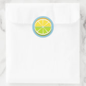 Lemon und Limon Runder Aufkleber (Tasche)
