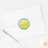 Lemon und Limon Runder Aufkleber (Umschlag)