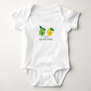 Lemon und Limone BESTE FREUNDIN der besten Freunde Baby Strampler