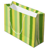 Lemon und Limone große Geschenktasche Geschenktüte (Vorderseite Schrägansicht)