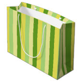 Lemon und Limone große Geschenktasche Geschenktüte (Rückseite Schrägansicht)