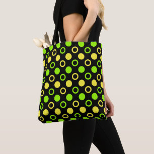 Lemon und Limone Ringe und Polka Dots von ST. Aylo Tasche