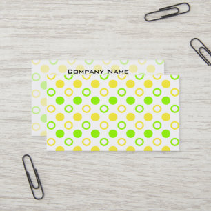 Lemon und Limone Ringe und Polka Dots von ST. Aylo Visitenkarte