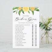 Lemon und Orange Bridge oder Groom Brautparty Game (Stehend Vorderseite)