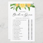 Lemon und Orange Bridge oder Groom Brautparty Game (Vorne/Hinten)