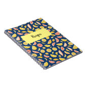 Lemon und Orange Spiral Foto Notebook Notizblock (Rechte Seite)