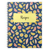 Lemon und Orange Spiral Foto Notebook Notizblock (Vorderseite)