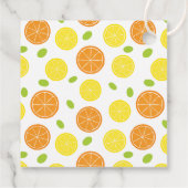Lemon und Orange Wedding oder Brautparty Geschenk Geschenkanhänger (Rückseite)