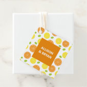 Lemon und Orange Wedding oder Brautparty Geschenk Geschenkanhänger (Beispiel)