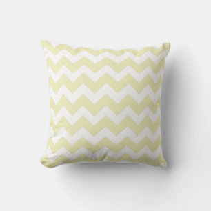 Lemon und White Zickzack Zig Zag Pillow Kissen