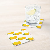 Lemon-Untersetzer Rechteckiger Pappuntersetzer (Vor Ort)