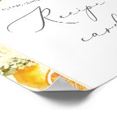 Lemon verließ Ihre Rezeptkarte hier Poster (Ecke)