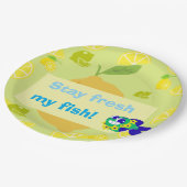 Lemon Vibes  Pappteller (Schrägansicht)