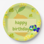 Lemon Vibes  Pappteller (Vorderseite)