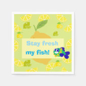 Lemon Vibes  Serviette (Vorderseite)