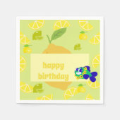 Lemon Vibes  Serviette (Vorderseite)