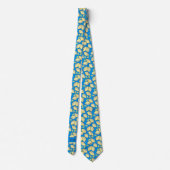 Lemon Vibrant Modern Bold Add Initials Novelty Spa Krawatte (Rückseite)