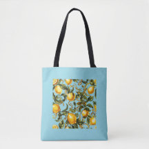 Lemon & Vine Scroll Tasche