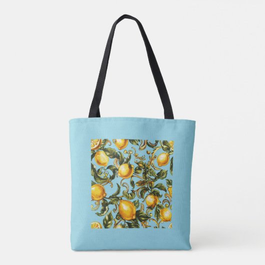 Lemon & Vine Scroll Tasche (Rückseite)