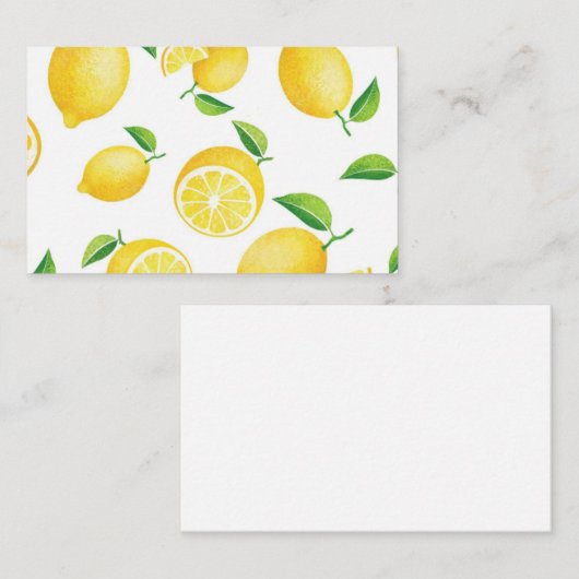 Lemon Visitenkarte (Vorne/Hinten)
