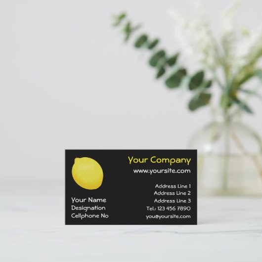 Lemon Visitenkarte (Stehend Vorderseite)