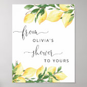 Lemon von meiner Dusche zu deinem Lieblingszeichen Poster (Vorne)