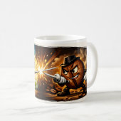 Lemon vs Coffee Duel Mug – FunnClassic Mug, 325 ml Kaffeetasse (VorderseiteRechts)