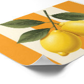 Lemon Wall Art Poster (Ecke)