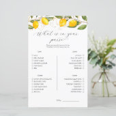 Lemon, was in deinem Brautparty ist (Stehend Vorderseite)