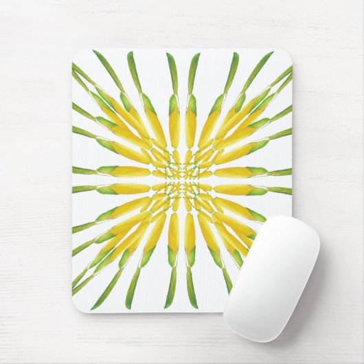 Lemon Wasserfarben-Malmuster Mousepad (Mit Mouse)