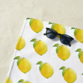 Lemon Wasserfarben-Malmuster Strandtuch (Beispiel)
