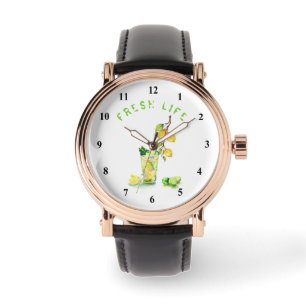 Lemon Watch Juice Drink Cool Frischobst Armbanduhr