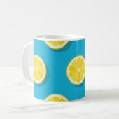 Lemon Water Green Background Kaffeetasse (Vorderseite Links)