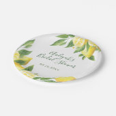 Lemon Watercolor Besondere Anlass Pappteller (Schrägansicht)