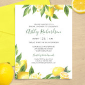 Lemon Watercolor Bridal Dusche Einladung