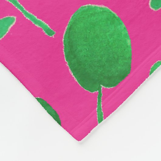 lemon watercolor  fleecedecke (Ecke)