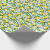 Lemon Watercolor Geschenkpapier (Ecke)