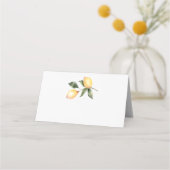 Lemon Watercolor Hochzeit Platzkarten (Vorderseite)