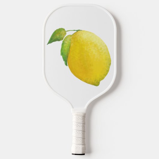 Lemon Watercolor Malerei Art Design Pickleball Schläger (Rückseite)