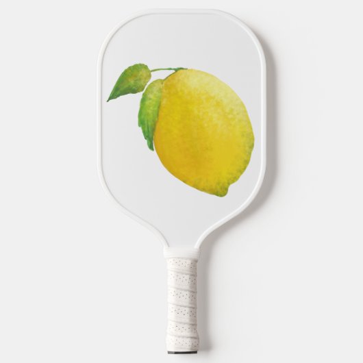 Lemon Watercolor Malerei Art Design Pickleball Schläger (Vorderseite)
