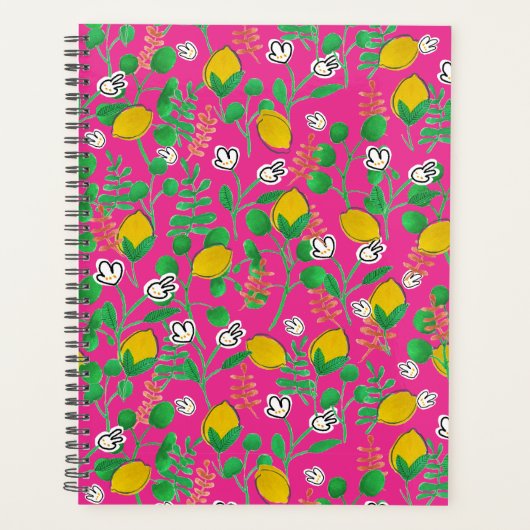 lemon watercolor planer (Vorderseite)