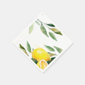 Lemon Wedding Napkin Serviette (Ecke)