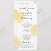 Lemon Wedding Program Programm (Vorne/Hinten)