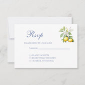 Lemon Wedding RSVP card (Vorderseite)