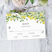 Lemon Wedding RSVP Karte