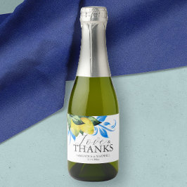 Lemon Wedding Table Decor Brunch and Bubbly Schaumweinetikett