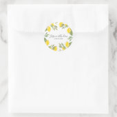 Lemon Wedding Umschlag Aufkleber Summer Sticker Ci (Tasche)