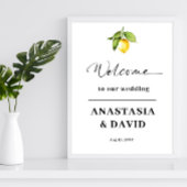 Lemon Wedding Welcome Poster