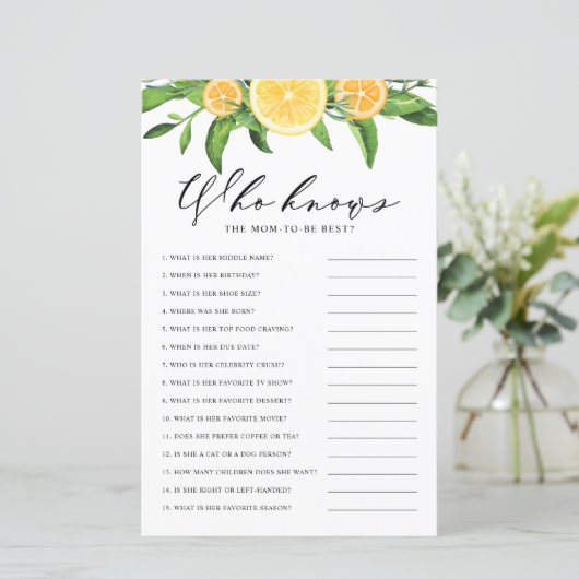 Lemon Wer Mama kennt das beste Duschspiel (Stehend Vorderseite)