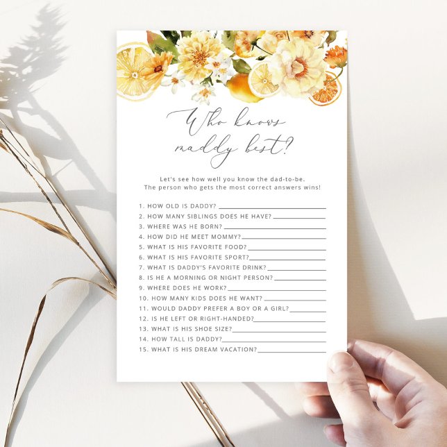 Lemon Wer Papa kennt das beste Baby-Duschspiel (Von Creator hochgeladen)